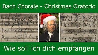 Bachs own score  Wie soll ich dich empfangen chorale [upl. by Eihcra]