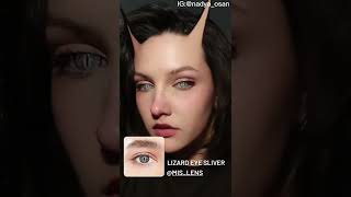 𝐌𝐢𝐬𝐥𝐞𝐧𝐬 𝐂𝐫𝐚𝐳𝐲 𝐋𝐞𝐧𝐬 𝐃𝐢𝐬𝐩𝐥𝐚𝐲 mislenscontacts lizardeye cosplaycontacts tryon beauty Demonfilter [upl. by Reggis]