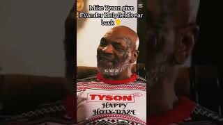 Mike Tyson gives evander holyfields ear back funny trending miketyson shorts shortvideo [upl. by Itra277]