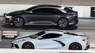 Lucid Air vs C8 Corvette [upl. by Bamberger]