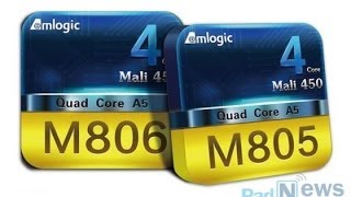 AmLogic M805S805 M806 Quadcore ARM CortexA5 with Mali450 [upl. by Arrek789]