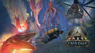 Taming Giant Squid  Exploring Fjordurs Deep Ocean  Ark Survival Evolved  The Fjordur [upl. by Eelyam941]