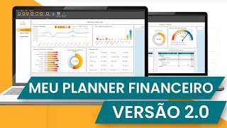 Meu Planner Financeiro V20  Novas funcionalidades e visual moderno [upl. by Wanyen]