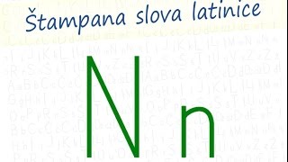 Latinica  stampano slovo N n [upl. by Naawaj848]