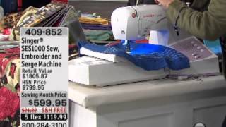 Singer SES1000 AllinOne Sew Embroider and Serge Machine [upl. by Viafore]