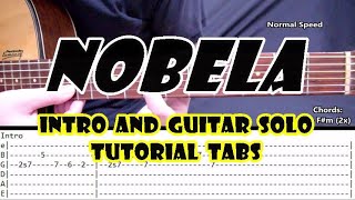 Nobela  Join The Club  Intro and Guitar Solo Tutorial Tabs [upl. by Osswald]