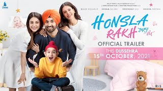 Honsla Rakh Official Trailer Diljit Dosanjh Sonam Bajwa Shehnaaz Gill Shinda Grewal  15 OCT [upl. by Kramal]