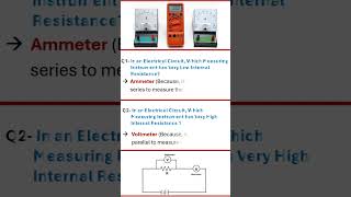 Why Ammeter is Connected in Series  Why Voltmeter is Connected in Parallel  Measuring Instrument [upl. by Oppen]