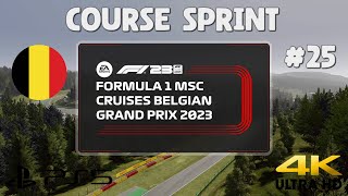 🏎️F1 23 MODE MON ÉCURIE COURSE SPRINT GP BELGIQUE 2023 25 4K60 FR PS5 [upl. by Einhoj]