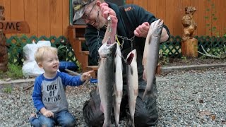 Fishing in Alaska Part 1  Salmon fishing on the Kashwitna [upl. by Asiret230]