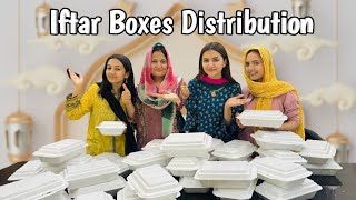 Iftar boxes for 100 person  Roza rasty main he khul gya  Hira Faisal  Sistrology [upl. by Anerec]