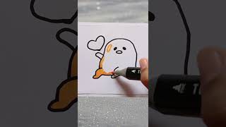 How to Draw Gudetama  Easy Drawing Tutorial drawingtutorials gudetama coloring art cuteart [upl. by Tarr256]