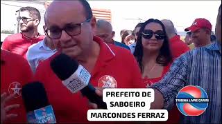 Prefeito de Saboeiro Marcondes Ferraz lança sua précandidatura neste sábado no município [upl. by Ademordna]