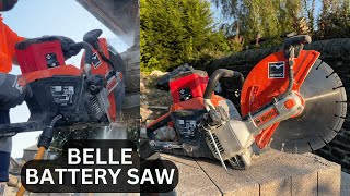 Bricklaying  New Beast Altrad Belle Cut Off Saw in action [upl. by Nicolau]