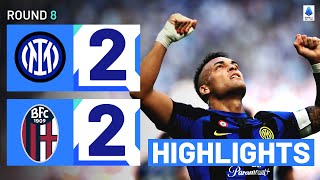 InterBologna 22  Martinez scores again as Inter draw Goals and Highlights  Serie A 202223 [upl. by Narok]