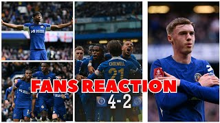 Chelsea 42 Leicester City Highlights All Goals 2024 Cole Palmer Assist Chelsea Fans Reaction FA CUP [upl. by Merth]