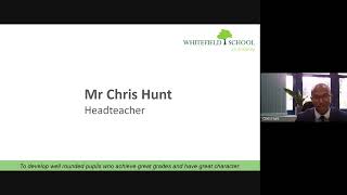 Whitefield School Open Evening 2022  Headteachers Presentation [upl. by Artemisia]