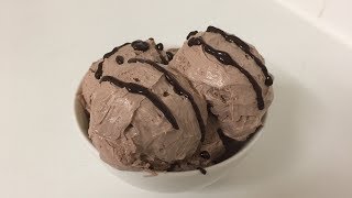 Easy Chocolate Ice Creamتحضير بوظة الشوكولا بدون ماكينة [upl. by Palgrave]