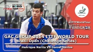 Brazil Open 2014 Highlights Henrique Narita vs Daniel SantosQ Group [upl. by Rhodes]