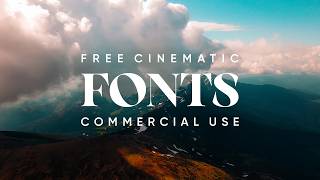 24 More Cinematic Fonts for Edits Free for Commercial Use [upl. by Corey]