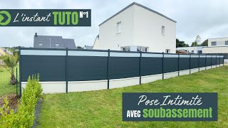 TUTO N°1  Intimité avec soubassement [upl. by Aneej]