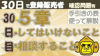 登録販売者授業30日目【５章 してはいけないこと、相談すること】独学 [upl. by Nosreve]