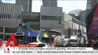 Malaysia’s Q1 GDP grows 42 onyear [upl. by Rolyab]