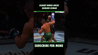 The moment Gilbert Burns stunned Kamaru Usman highlights fighting mma ufc power combatsports [upl. by Swayder524]