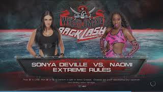 Sonya Deville vs Naomi  Extreme Rules wwe [upl. by Lindley]