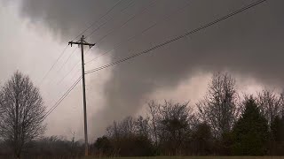 INTENSE TORNADO IN CLARKSVILLE TN LOUD ROAR [upl. by Ahsinot61]