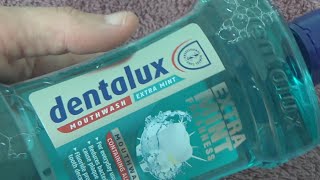 Dentalux Extra Mint Freshness Mouthwash 500 ml Unboxing and Test [upl. by Aohk368]