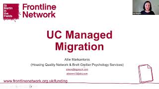 Frontline Network Conference 2024  Learning and Resources  Universal Credit Managed Migration [upl. by Gothurd168]