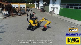 Yanmar SV 081 DEMO  Lang Machinery [upl. by Nylhtac698]