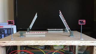 OO Gauge Level Crossing Barriers test [upl. by Adnohr588]