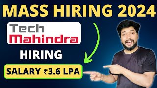 Tech Mahindra Recruitment 2024  Tech Mahindra Hiring process  Tech Mahindra Job for freshers [upl. by Hebbe]