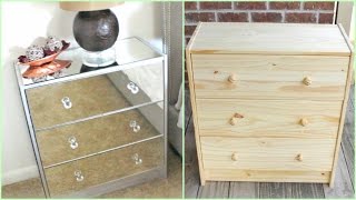 DIY  Mirrored Nightstands IKEA HACK [upl. by Eamon]