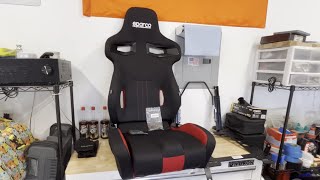 Installing an aftermarket seat in 2022 WRX VB Sparco R333 [upl. by Materse864]