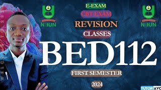 BED112 EEXAM  CBT EXAM  REVISION  FIRST SEMESTER  NOUN 2024 [upl. by Lasala25]