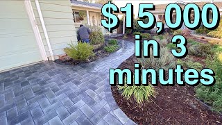 TimeLapse of Paver Driveway Install [upl. by Fujio]