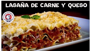 Como hacer Lasaña con carne y queso [upl. by Buford]