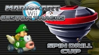 Mario Kart Wii Custom Tracks  Spin Drill Cup [upl. by Llenrahs679]