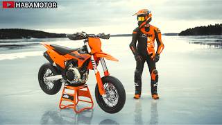 Unveiling the 2025 KTM 450 SMR Advanced Suspension and Ergonomics for Supermoto Enthusiasts [upl. by Edva]