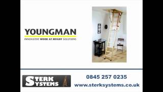 Youngman ECO S Line Loft Ladder  Timber Folding Loft Ladder [upl. by Silra]