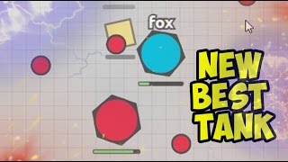 NEW BEST INVISIBLE TANK IN DIEP IO LANDMANE AND SMASHER MAX LEVEL [upl. by Nnyltiac]