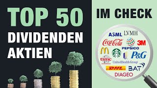 JETZT noch Kaufen TOP 50 DividendenAktien 2024 [upl. by Cutter]