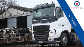 Laiterie des Ardennes économise 2L100km de carburant grâce à Volvo Trucks ISave [upl. by Euginomod]