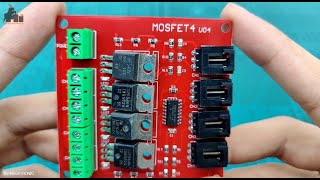 4CIRF540P73  4 channel IRF540 MOSFET Button switch Isolated power module [upl. by Thisbee]