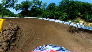 GoPro HD Jessy Nelson Practice Lap 2012 Lucas Oil Pro Motocross Championship Spring Creek [upl. by Ainalem]