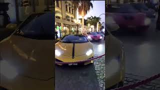 Lamborghini dubai street dubai sup [upl. by Sihtam]