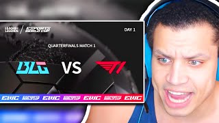 TYLER1 COSTREAMS BILIBILI GAMING VS T1  EWC 2024  QUARTERFINAL [upl. by Jeane]